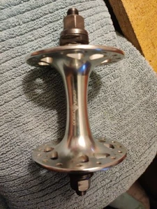 Origin8 Front Track Hub 32h Silver Solid Axle - Picture 1 of 4