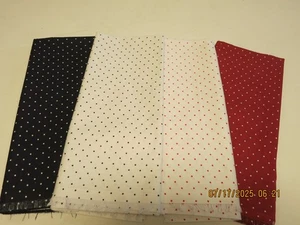 Pindot Polka Dots rot blau Quilter Vitrine halber Hof je 4 Farben rot blau - Bild 1 von 10