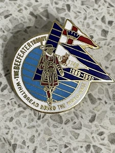 BEEFEATER TROPHY WHITBREAD ROUND WORLD RACE 1989-1990 ENAMEL BADGE 1st EDITION - Picture 1 of 2