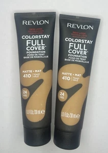 (2pk) Revlon Colorstay Full Cover Foundation 24hr Matte; 410 Toast NEW - Picture 1 of 2