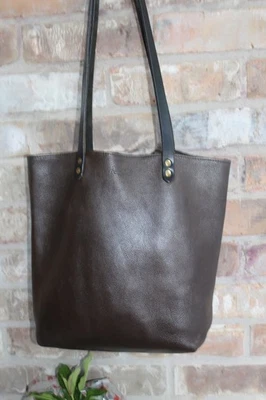 RIver CIty кожи товаров темно коричневый двойной ручки сумка с короткими ручками сумочка на плечо - Изображение 1 из 4