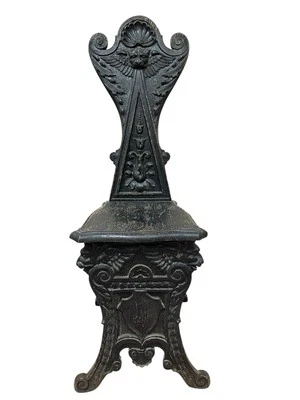 Antique 18th/19th Century Italian Renaissance Wooden Hand Carved Sgabello Chair - Image 1 of 4