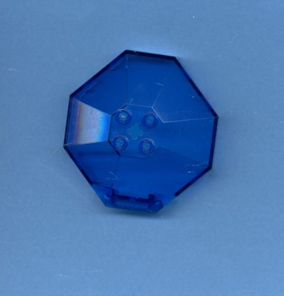 Lego--2418 -- Octagonal -- Kuppel -- 6 x 6 -- Blau/TrBlue -- - Bild 1 von 1