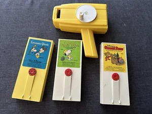 Fisher Price Movie Viewer Lot Gummi Bears Snoopy Tennis Lonesome Ghosts Vtg - Picture 1 of 9