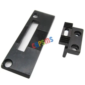 #240144+264510 NEEDLE PLATE & FEED DOG fit for Singer 111G 111W 211G Consew 225 - Picture 1 of 5