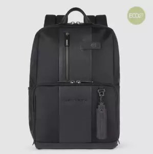 Piquadro - Backpack recycled fabric with computer holder and iPad Pro - Picture 1 of 4