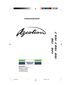 Deutz Agrotron 120-130-150-150.7-165.7 Operators Manual - Picture 1 of 4
