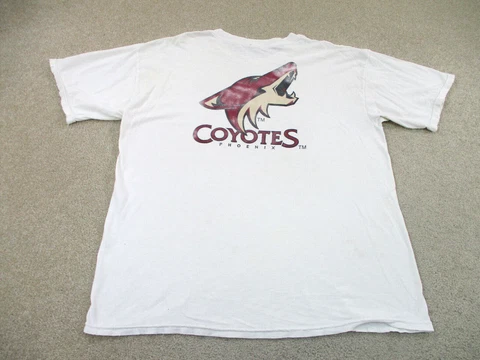Phoenix Coyotes Shirt Adult Large White Red Hockey Athletic Outdoors Mens A56 * Cover