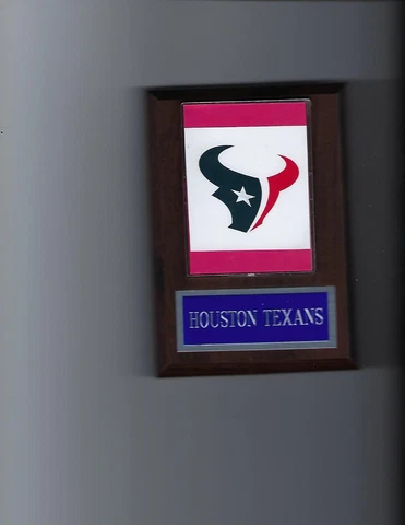 HOUSTON TEXANS PLAQUE FOOTBALL NFL Cover