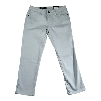 Capri para mujer Simply Vera Wang tiro medio elástico talla 0 verde pálido Foto 1 de 4