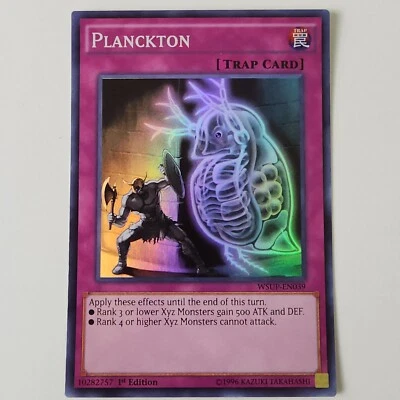Planckton- WSUP-EN039 - NM/VLP - Super Rare - 1st ed - Yugioh - Image 1 of 2