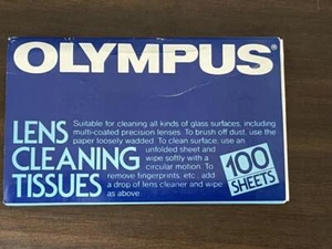 Vintage Olympus Lens Cleaning Tissues 100 Sheets - Picture 1 of 2