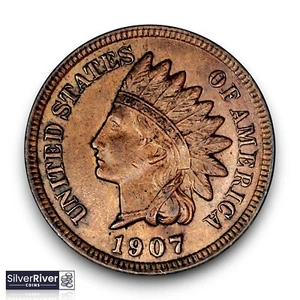 1907 Indian Head Cent (*BU/GEM Condition*) - RB Color - Picture 1 of 2
