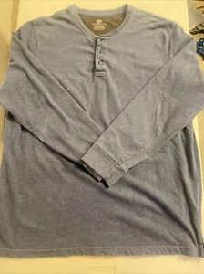 Covington Men's Blue T-shirt Long Sleeve 100% Cotton Size: XL (46-48) - Picture 1 of 9