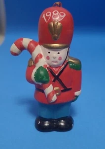  SOLDADO DE JUGUETE cascanueces árbol de navidad vintage adorno decoración 1989 🙂 - Imagen 1 de 5