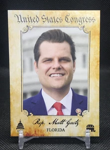 Tarjeta coleccionable del representante de Estados Unidos Matt Gaetz de Florida #188 - Imagen 1 de 2