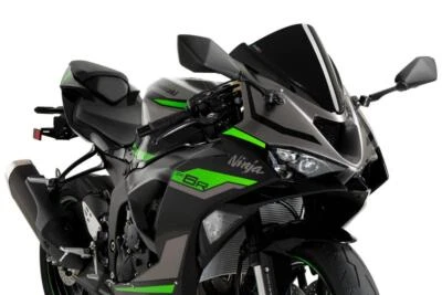 Defletor de para-brisa Puig Z-Racing tela preto Kawasaki Ninja ZX-6R 24 - 25 - Imagem 1 de 4