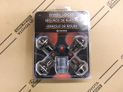 Lexus LS500 (2018-) (F Sport) OEM Genuine WHEEL LOCKS LOCK SET (Black Chrome) - Image 1 of 2