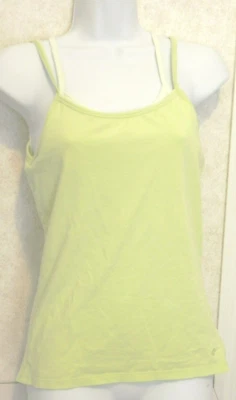 Camiseta sin mangas Columbia para mujer talla S-P 2 tonos color verde con sujetador AL6104 correas dobles Foto 1 de 3