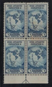 1935 Byrd Expedition Sc 753 NGAI bottom arrow block XF CV $70 - Picture 1 of 1