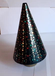 Artificial Christmas Tree Lamp 10" Decorated Pressed Metal. Battery inc. - Picture 1 of 4