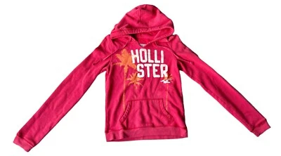 Hollister Hoodie Sweatshirt Junior Women's Size Medium M Pink Long Sleeve Y2K - Image 1 of 4