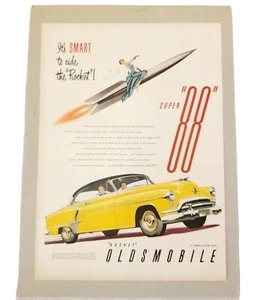 1951 Oldsmobile Super 88 Holiday Coupe GM Automobile Car Vintage 1950s Print Ad - Picture 1 of 8