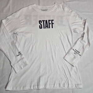 JUSTIN BIEBER PURPOSE 2017 WORLD TOUR WHITE T-SHIRT LONG SLEEVE MENS MEDIUM - Picture 1 of 6