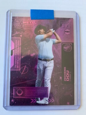 2021 Skybox Metal Universe Champions PMG Pink #D /75 Zecheng Dou Marty Rookie RC - Image 1 of 2