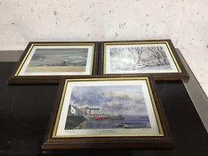 Norfolk Artist Peter Solly Ltd Ed. 3 Signed Identically Framed Prints Of Norfolk - Picture 1 of 19