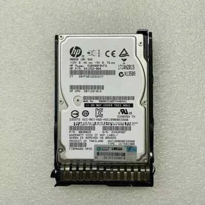 HP 641552-004 900GB 10K 6G SFF SAS SC HDD HARD DRIVE 653971-001 W/ tray G8 G9 - Image 1 of 4