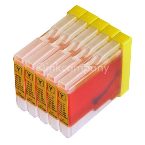 5x yellow MFC 235C 240C 260C 3360C 440CN 460CN 465CN 465CN 5460CN LC970 LC1000 - Bild 1 von 1