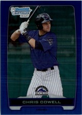 2012 Bowman Chrome Draft Draft Picks Blue Refractors #BDPP128 Chris Cowell /250