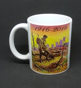 SOMME WORLD WAR ONE COFFEE MUG 1916-2016 BATTLE REMEMBRANCE COMMEMORATION GIFT - Picture 1 of 12