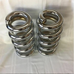 Lowrider Hydraulics 5 ton coils, full stack, fit Chevy Impala 58-64, chrome - Picture 1 of 11