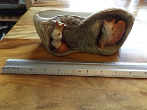 Withernsea Rabbit and Squirrel Large Posy Vase - Picture 1 of 3