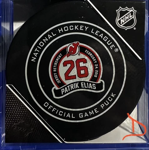 New Jersey Devils #26 Patrick Elias (Jersey Retirement) Official Game Puck Cover