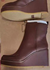 Coach Brady Walnut Leather Bootie Women’s US size 10B 1A - Picture 1 of 4