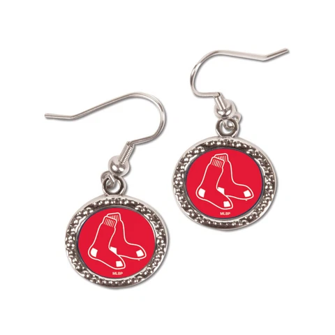 Boston Red Sox Round Earrings Cover