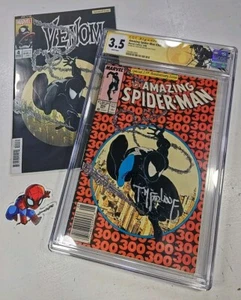Amazing Spider-Man #300 CGC 3.5 Firmado Todd McFarlane 1ª AP Venom + Cómic - Imagen 1 de 16