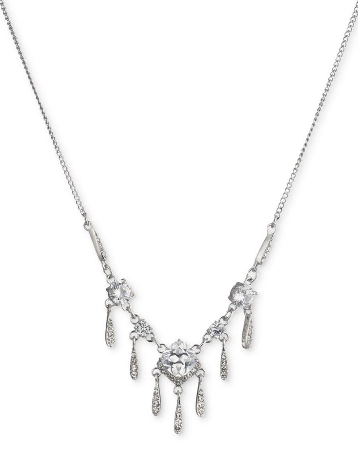 COLLAR CAROLEE TONO PLATA CIRCONITA $65 NUEVO CON ETIQUETAS - JC309 Foto 1 de 1