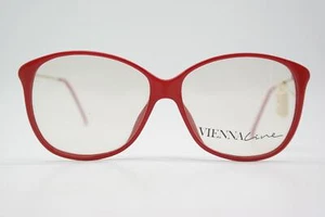 Vintage Brille Viennaline 1410 Rot Silber Oval Brillengestell eyeglasses - Picture 1 of 6