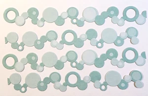 Bubbles Seafoam Bath Toy 4 pc 6" x 3/4" Cardstock Stickers - Picture 1 of 2