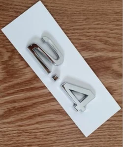3D Quality 2.4 ABS Chrome Lettering Car Styling Rear Emblem Badge Logo - Silver - Picture 1 of 3