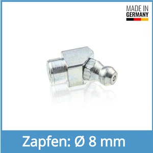 DIN 71412 B (H2A) 8mm Stahl verzinkt Kegelschmiernippel Schmiernippel - Picture 1 of 1