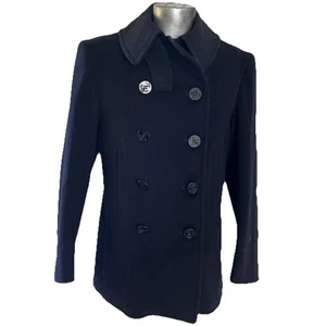 Chaquetón de lana vintage de la Segunda Guerra Mundial de fábrica de ropa naval de 10 botones de la Marina de los Estados Unidos talla 40 - Imagen 1 de 7