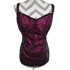 Intimate Attitudes Sz 3X Corset Lingerie Babydoll Sexy Goth Lace Up Whimsigoth  - Picture 1 of 9