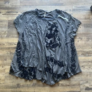 Free People Womens Grey Palermo Tunic Oversized Size Small - Picture 1 of 7