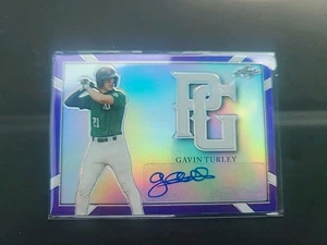 2021 Leaf Perfect Game Autograph #BA-GT1 Gavin Turley RC Rookie AUTO 3/10 A's - Picture 1 of 2