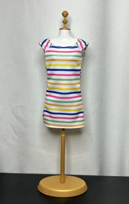 Vestido informal a rayas colorido Fashionistas *Barbie* Foto 1 de 4